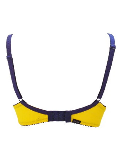 Бюстгальтер Claudette Dessous полное покрытие кибер желтый темно-синий сексуальное женское женское женское белье - Изображение 3 из 3