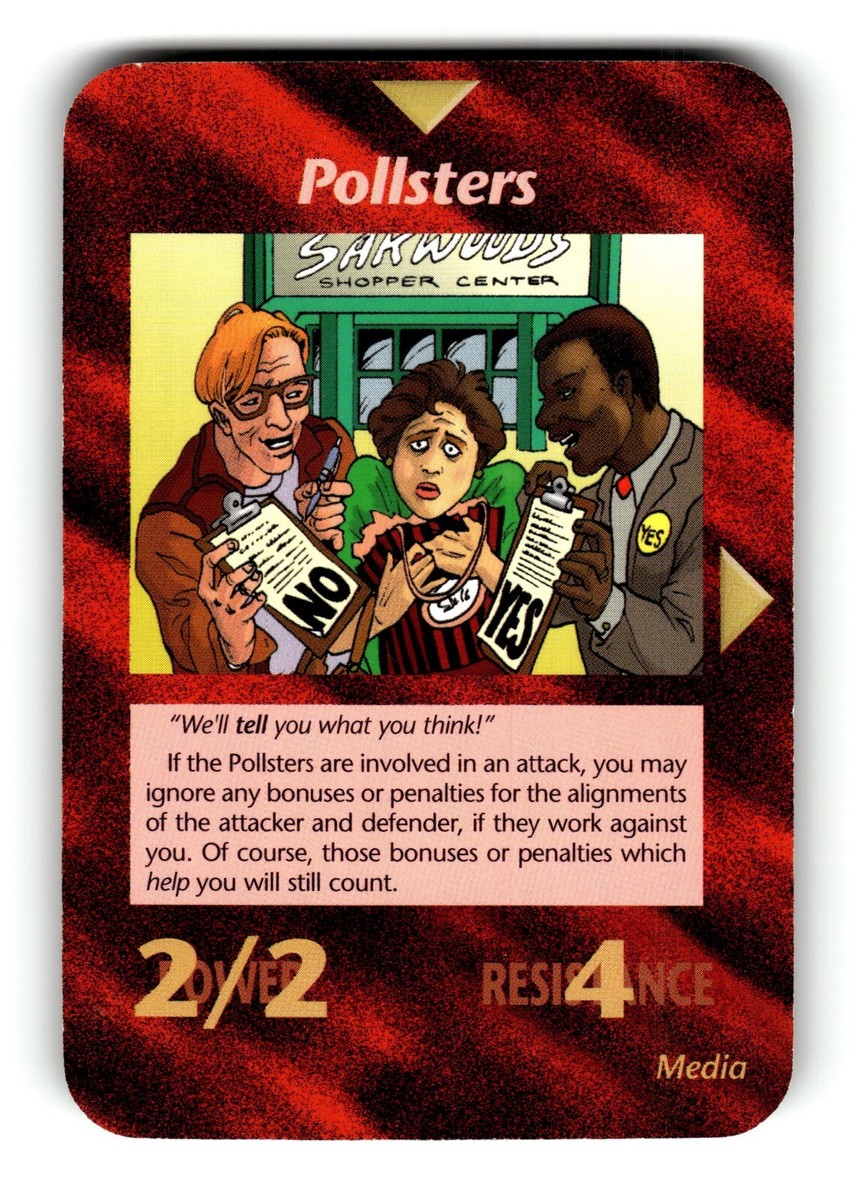 Pollsters Card Unlimited INWO Illuminati New World Order Game | eBay
