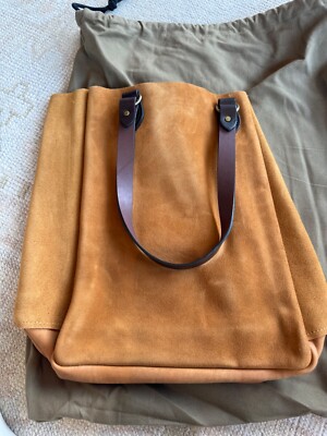 FILSON RUGGED SUEDE TOTE SADDLEBROWN ONE SIZE NWT RARE USA MADE