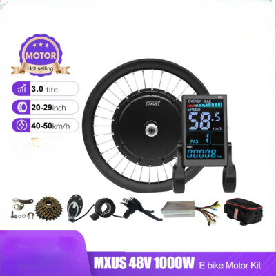 1000W E-bike Kit Rear/Front Drive Wheel Hub Motor Electric Bike Conversion Kit