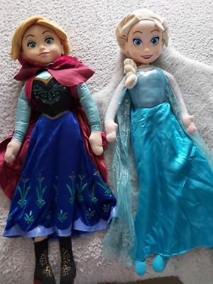 Rare Disney Frozen Singing Anna Elsa Dolls Large 30