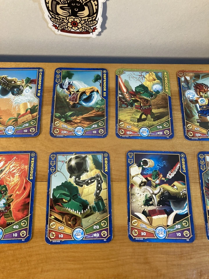 Lego CHIMA лот из 10 карт 2013 гронк CRAGGER Laval grapt JAHAK Chompor vengious - Изображение 4 из 4