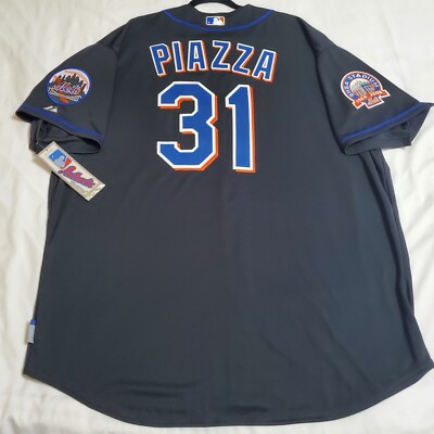 Authentic Majestic, SIZE 60 4XL, NEW YORK METS, MIKE PIAZZA, COOL