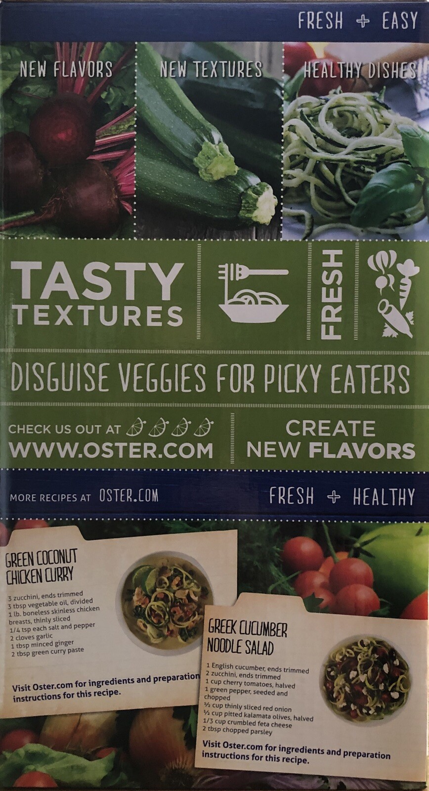 NEW Black Oster Electric SPIRALIZER Easy to Use.  Spiralize Veggies and more