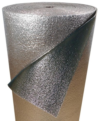 Isolation Réfléchissante Rouleau USEP 10 Mm - Barrière Radiante R12, Noyau Mousse, 4x25 Pieds, Pour Toit, Murs, Acoustique