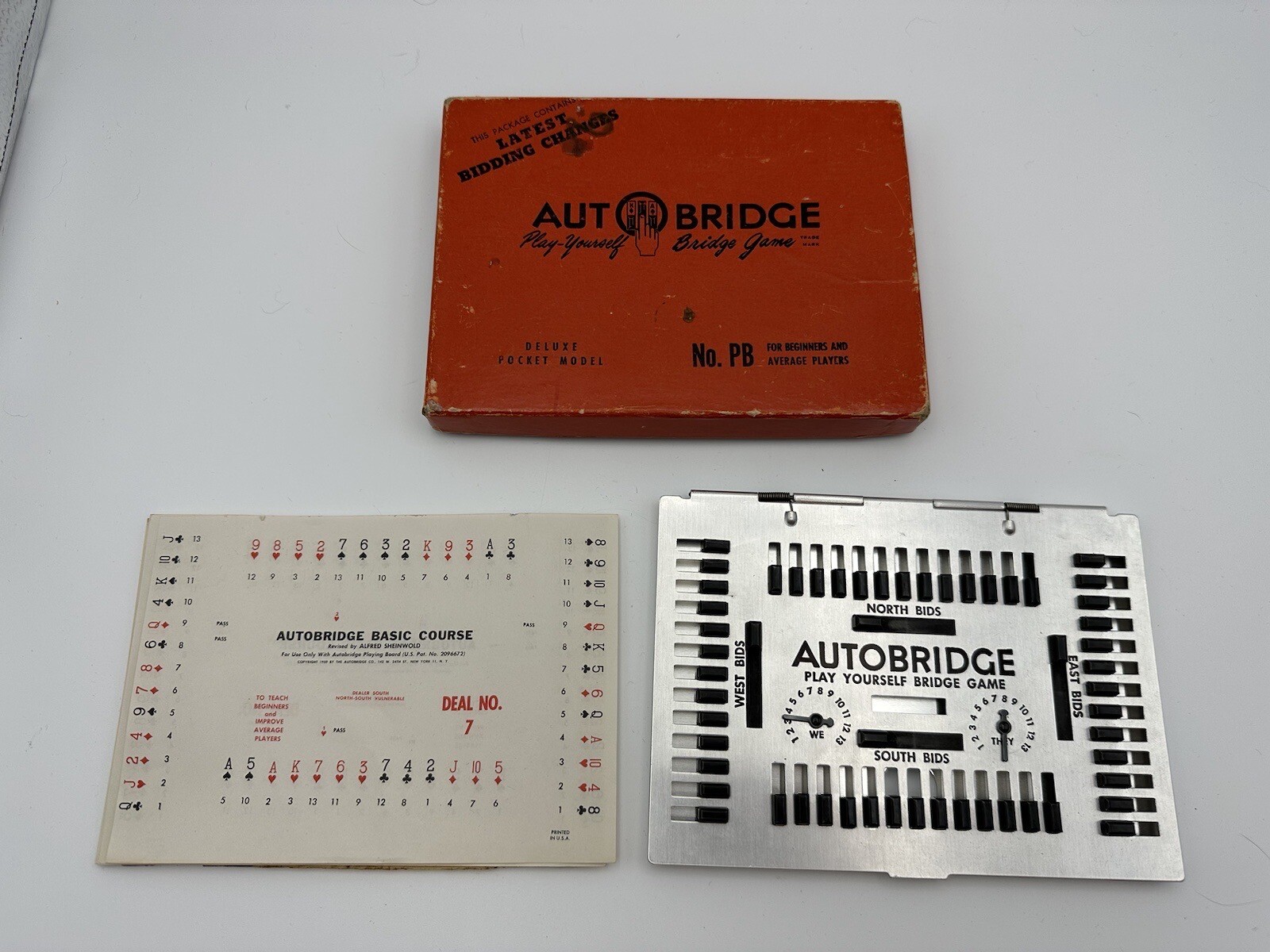 Auto Bridge Vintage 1959 Auto Bridge Play Yourself Game Complete 24 card Set Free ...