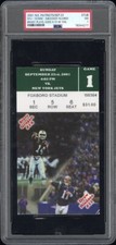 2001 PATRIOTS JETS TICKET STUB PSA 7-BRADY'S FIRST GAME - POP 6 - HIGHEST GRADE!