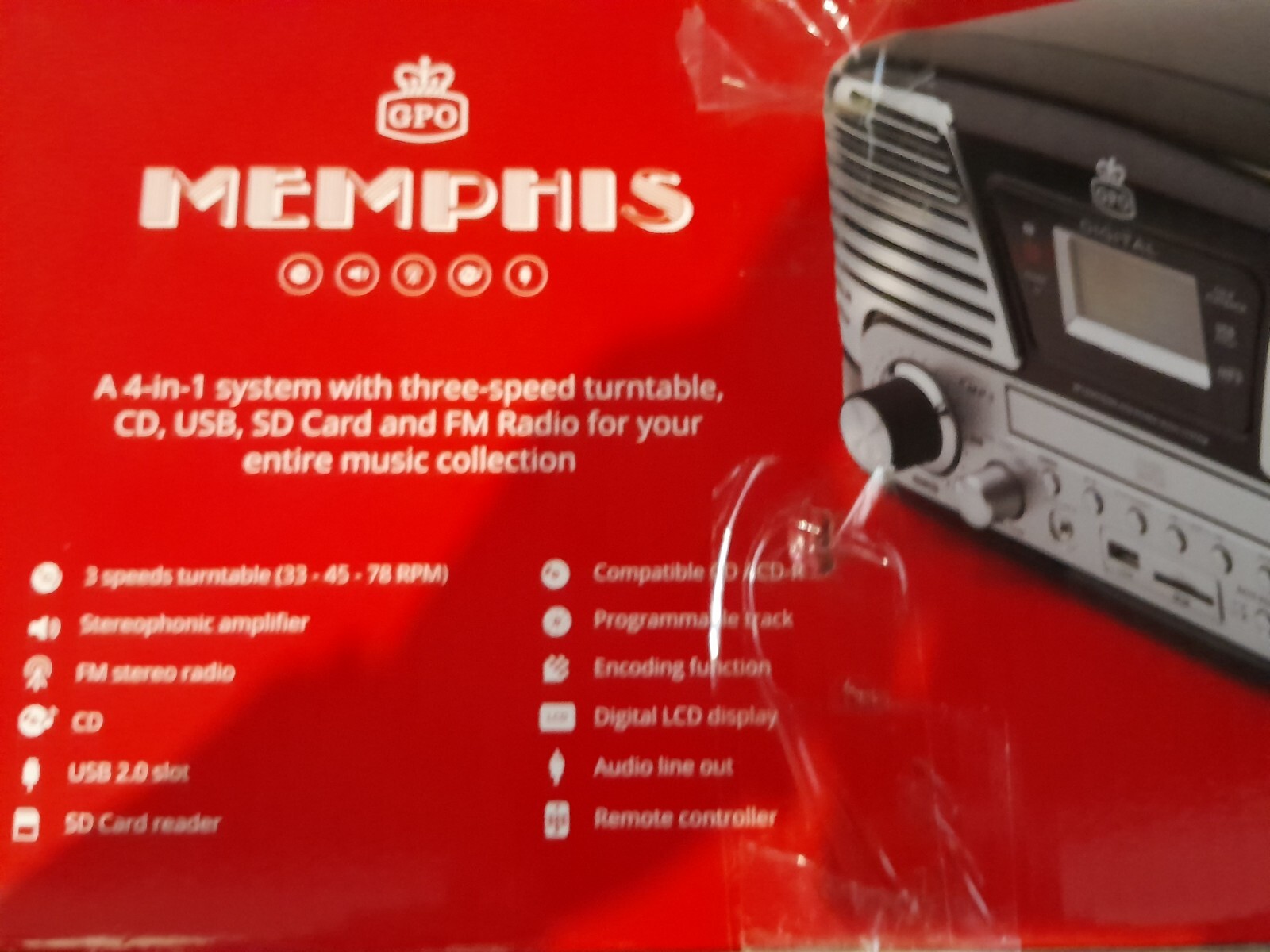gpo memphes record cd player eBay