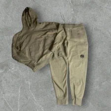 C.P Company Tracksuit Mens XS Tan Hoodie Pants Pullover Tech Opium Activewear