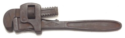 Vintage Genuine Walworth Stillson 10'' Adjustable Metal Pipe Wrench Made USA Used