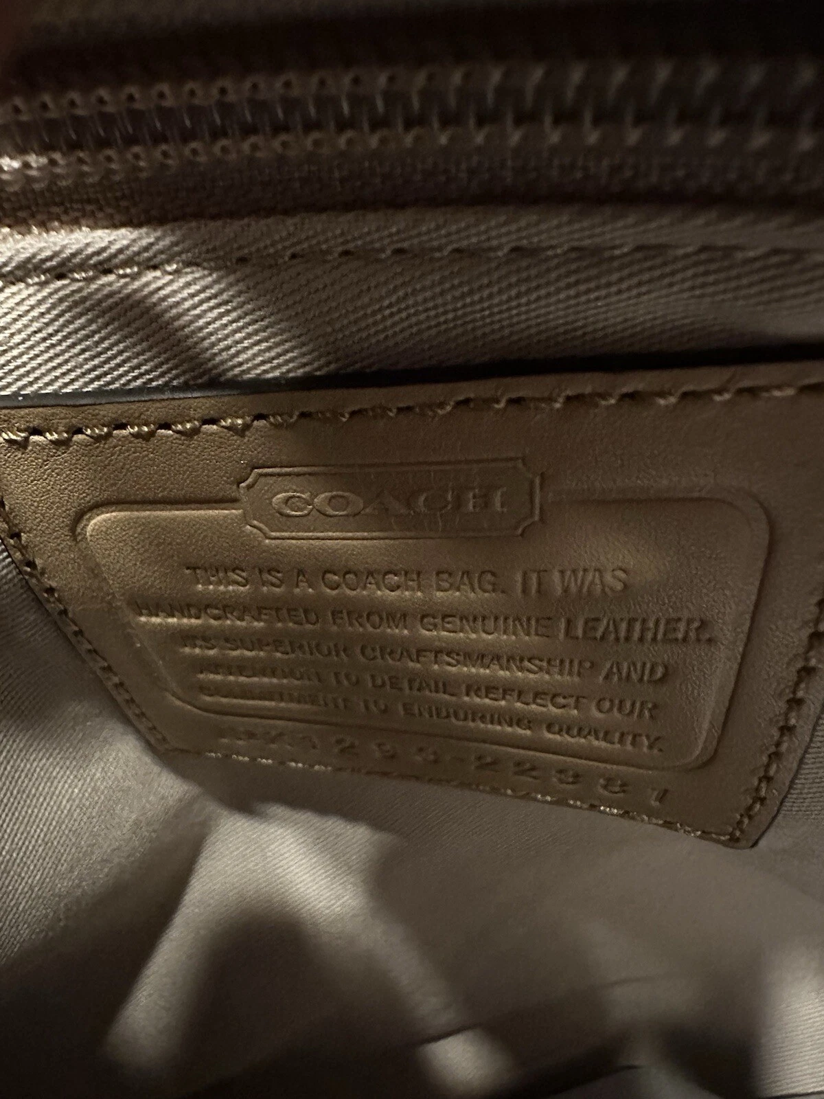 Borsa a mano Coach Legacy Courtenay Hobo in pelle sabbia abbronzata 22381 nuova con etichette