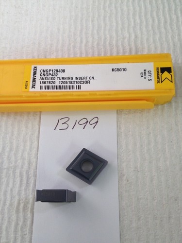 Lot De 5 Inserts Carbure Kennametal NG3189R Grade KC5010 - Pour Opérations De Rainurage