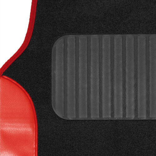 Juego completo de fundas de asiento de coche BDK PolyPro negras/rojas con piso de alfombra a juego M... - Imagen 6 de 9