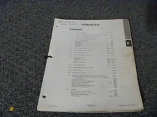 Allis Chalmers 7000 Tractor Hydraulic System Schematics & Service Manual xz