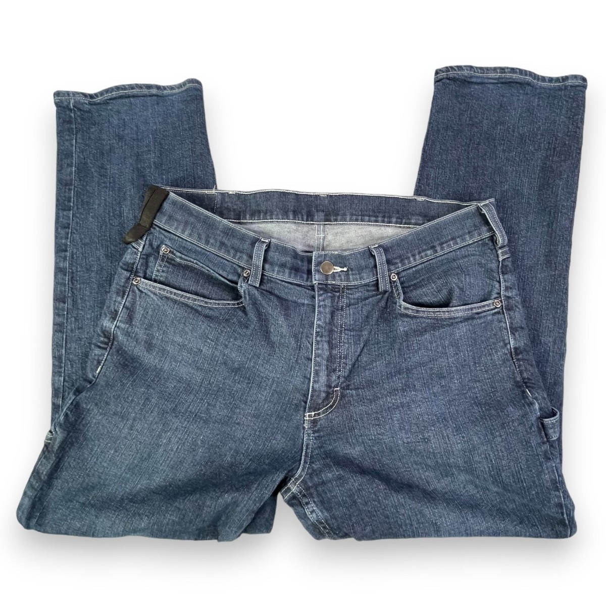 Duluth Trading Co Blue Jeans Men 36x29 40 Grit Slim Fit Carpenter