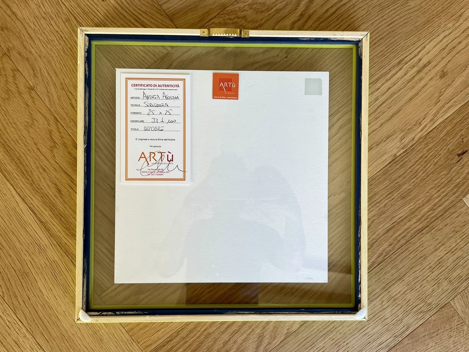 Serigrafia Andrea Agostini Ottobre 25x25 - Immagine 2 di 4