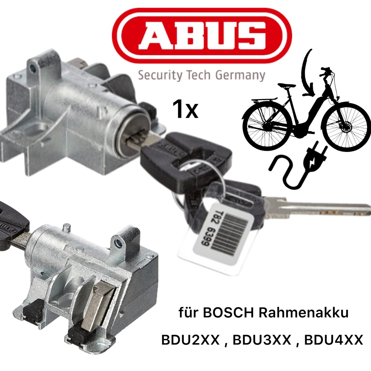 Cilindro De Repuesto Para Cerradura De Batería Bosch En Bicicletas Eléctricas - Compatible Con Gen 2, 3, 4