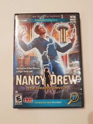 NANCY DREW THE DEADLY DEVICE DVD -ROM PRE OWNED GOOD