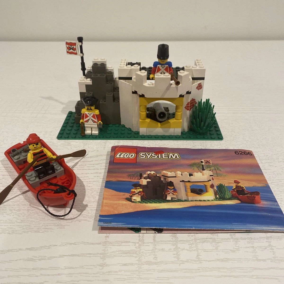 Vintage Lego Pirates Cannon Cove 6266 100 Complete With