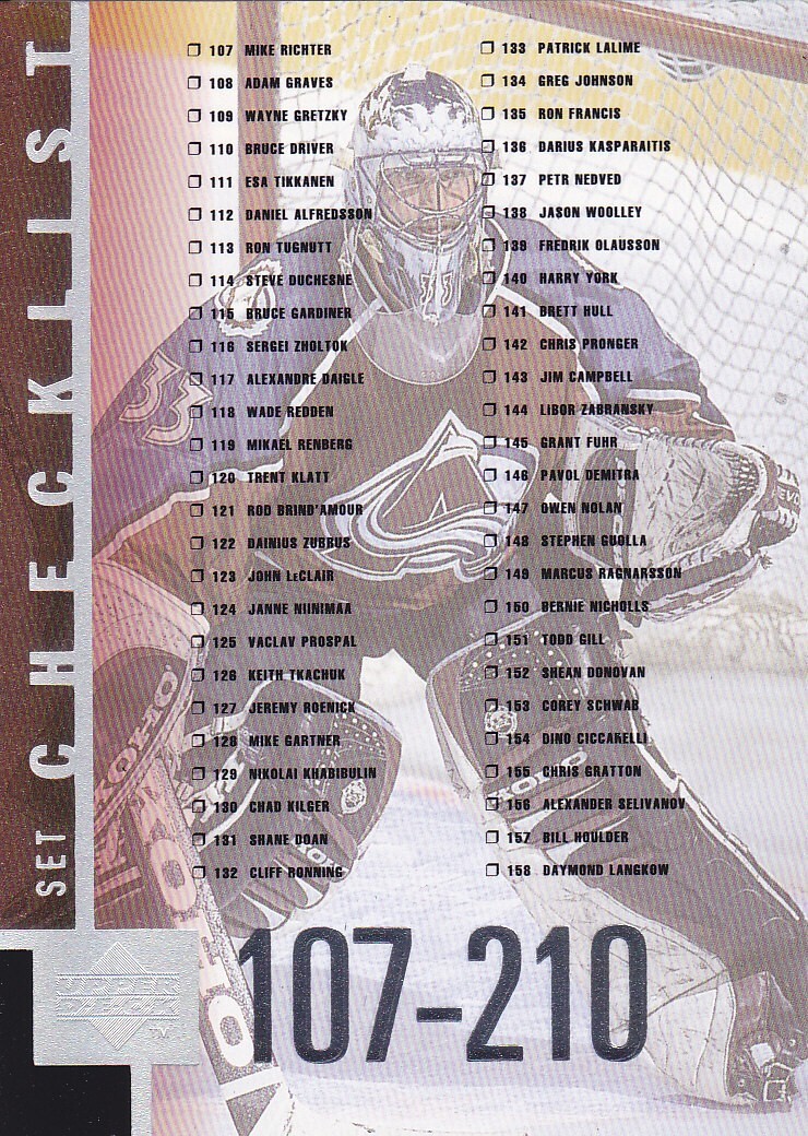 1997-98 Upper Deck Hockey #1-210 (Pick From List)