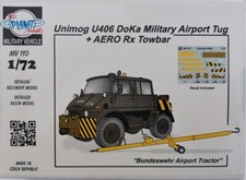 MW22 PLANET MODELS MV110 UNIMOG U406DOKA MILITARY AIRPORT TUG+AER RESIN KIT 1/72