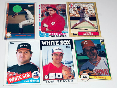 Tom Seaver Lot Of 6 Different Mets White Sox Etc Baseball Cards Member HOF C20