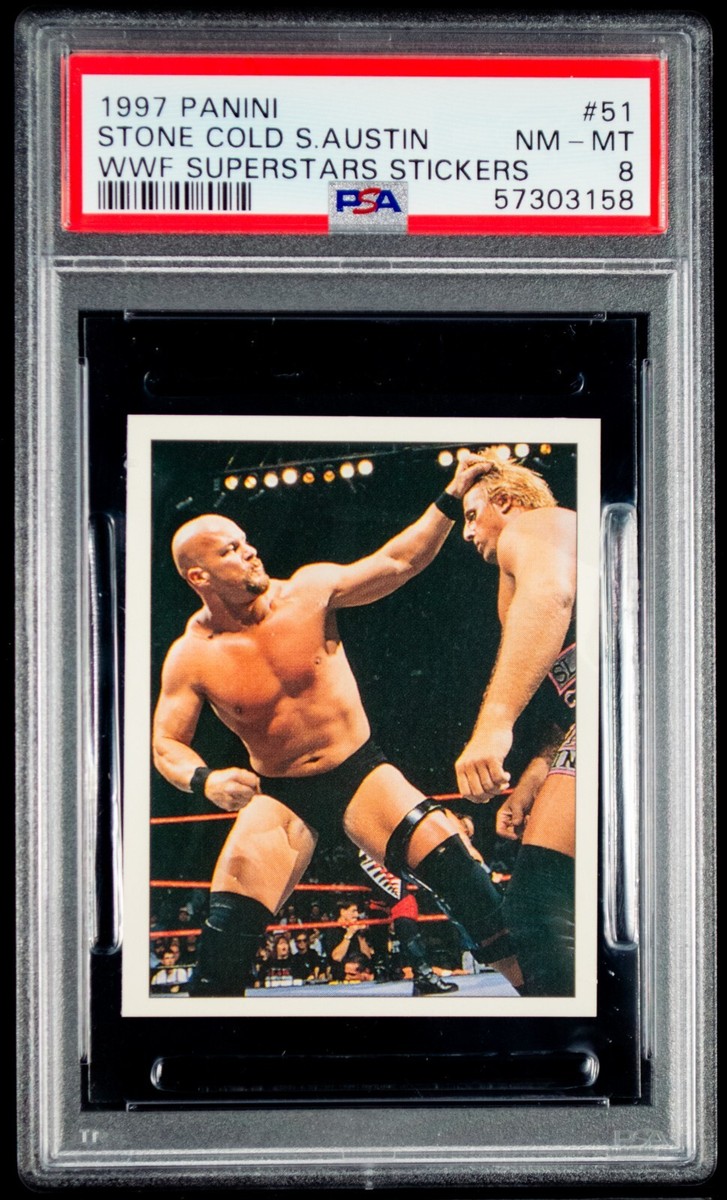 1997 Panini WWF Superstars Stickers Stone Cold Steve Austin #51