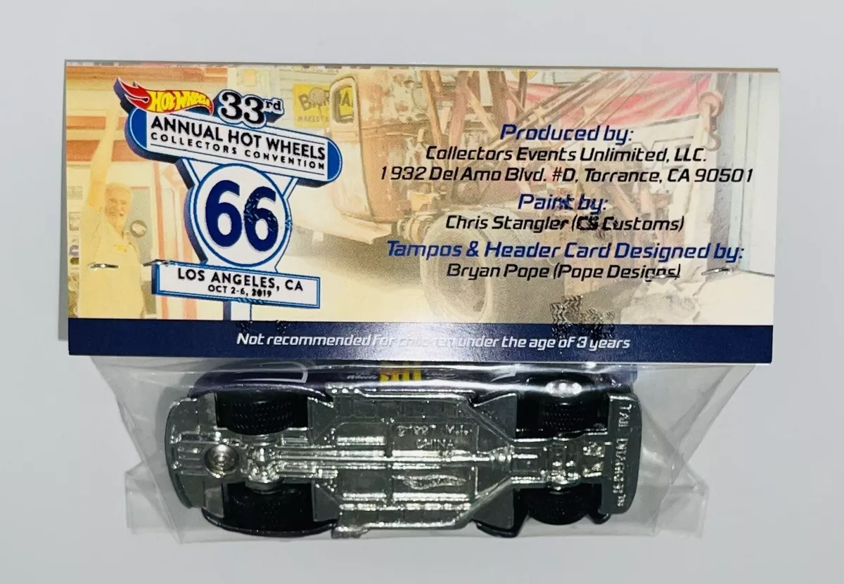 HOT WHEELS 33rd LOS ANGELES CONVENTION DINNER TAIL DRAGGER PURPLE LIMITED  TO 660