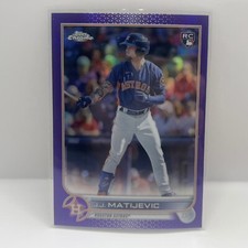 2022 Topps Chrome Update Baseball J.J. Matijevic RC USC190 Purple Houston Astros