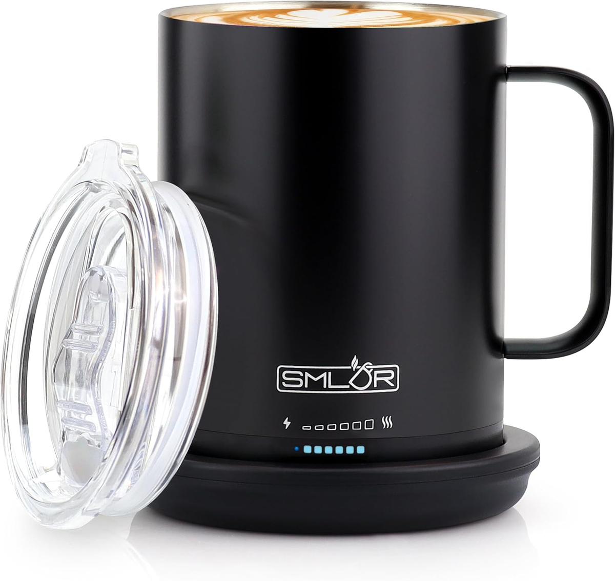 Pro Heated Mug, 14 Oz Smart Mug, Self-Heating, Adjustable Temperature,  Battery P