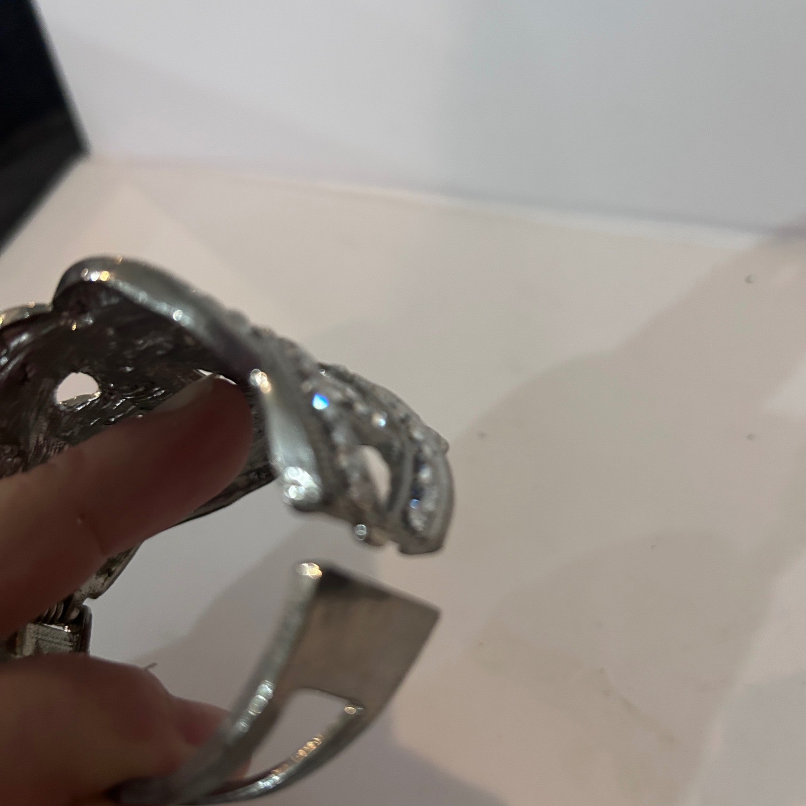 Sparkling Crystal Interlocking Circles Statement … - image 7