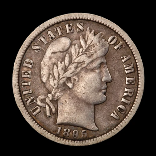 1895-O Barber Dime New Orleans US Mint American Specie, Fine Condition