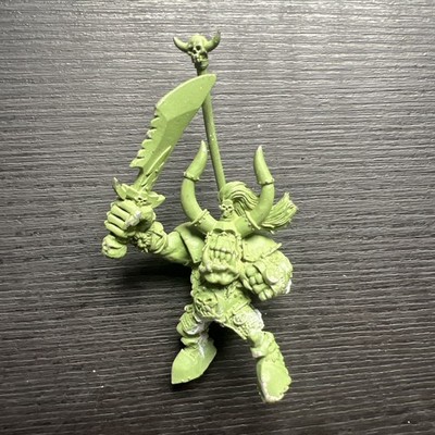 Warhammer Old World Ork Warlord Grotfang Metall ohne Wildschwein (C)