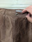 Esprit Suede leather Women's Long Shorts Vintage 1990s Lined 11/12, barely worn — photo 2