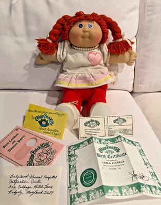 Vintage Cabbage Patch 1985 Coleco Girl Doll with Original Papers
