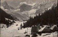 RPPC Valea Simbetei Muntii Fagaras Romania vintage postcard m737
