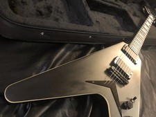 Dean V Stealth Black Satin EMG / Electric Guitar w/ Original Semi-HC