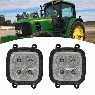 2PCS LED Front Work Lights For John Deere 6030 7030 Series Tractors 6230 7130