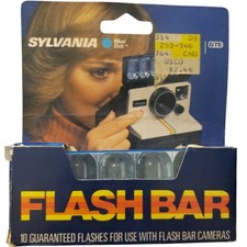 Vintage Sylvania Blue Dot Flash Bar Polaroid Cameras 10 Flashes New