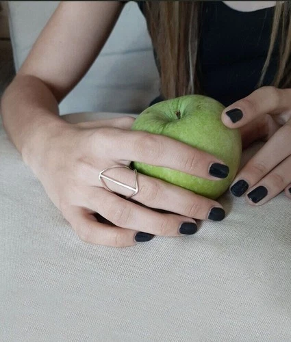 Solid 925 Sterling Silver Band & Statement Ring Handmade Ring All size R-39