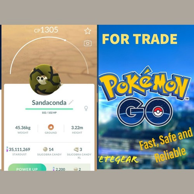 #ad #ad Pokemon Sandaconda For Trade ✔️ Fast Delivery GO✔️ Less Than 1500CP For PVP AU $4.50