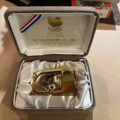 SEOUL 1988 Games of the Olympiad Olympics official  SLOOC Belt Buckle in Case