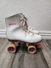 Vintage Chicago Girls Rink Skates White/Pink Size- Junior 3