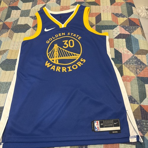 Nike Stephen Curry Golden State Warriors Jersey Icon Edition, Size 48L