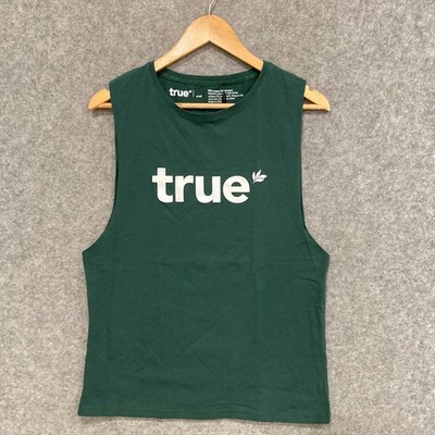 NEW True Protein Mens Tank Top Size Small Green Sleeveless 40311