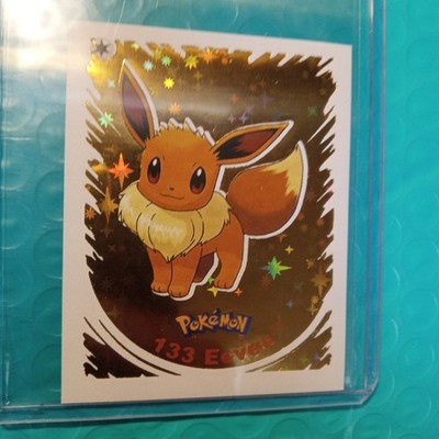 Eevee 2022 POKEMON Prizma Sticker #133 Eevee Gold Star Holo Peru Gradeable