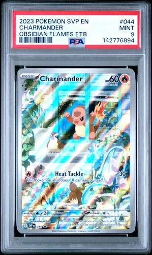 2023 POKEMON SVP EN-SV BLACK STAR PROMO #044 CHARMANDER PSA 9