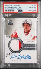 2016-17 Upper Deck The Cup Anthony Mantha #104 AutoPatch Rookie 135/249 PSA 10