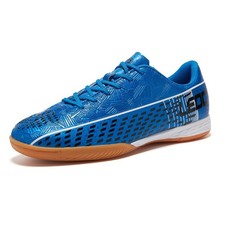 Men's Indoor Soccer Shoes Athletic Women's Rubber Futsal Shoes for Trainer Fl...
