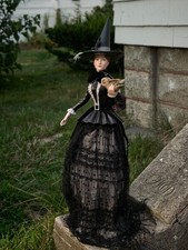 Bella Lux 24  Halloween Witch Figurine With Owl